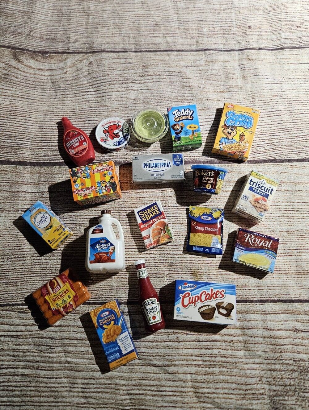 Mini brands toys 18 pieces miniature food toys
